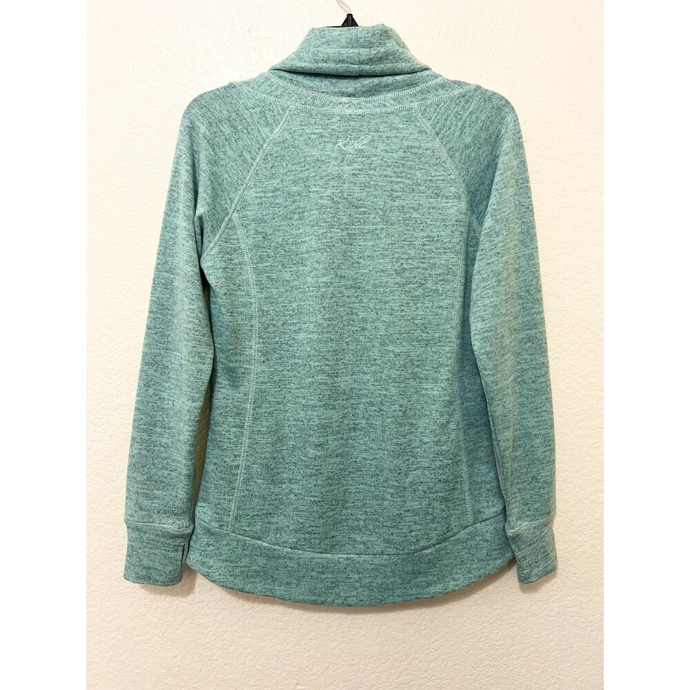 KUHL Cascade Green Cowl Neck Lea Pullover Outdoor Hiking Gorpcore Women's Small - Picture 2 of 4